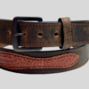 Crazy Horse with Cognac Gator Leather Belt