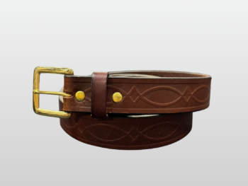 Kent Premium Heavy Brown Leather Belt