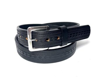 Black Diamond Leather Belt