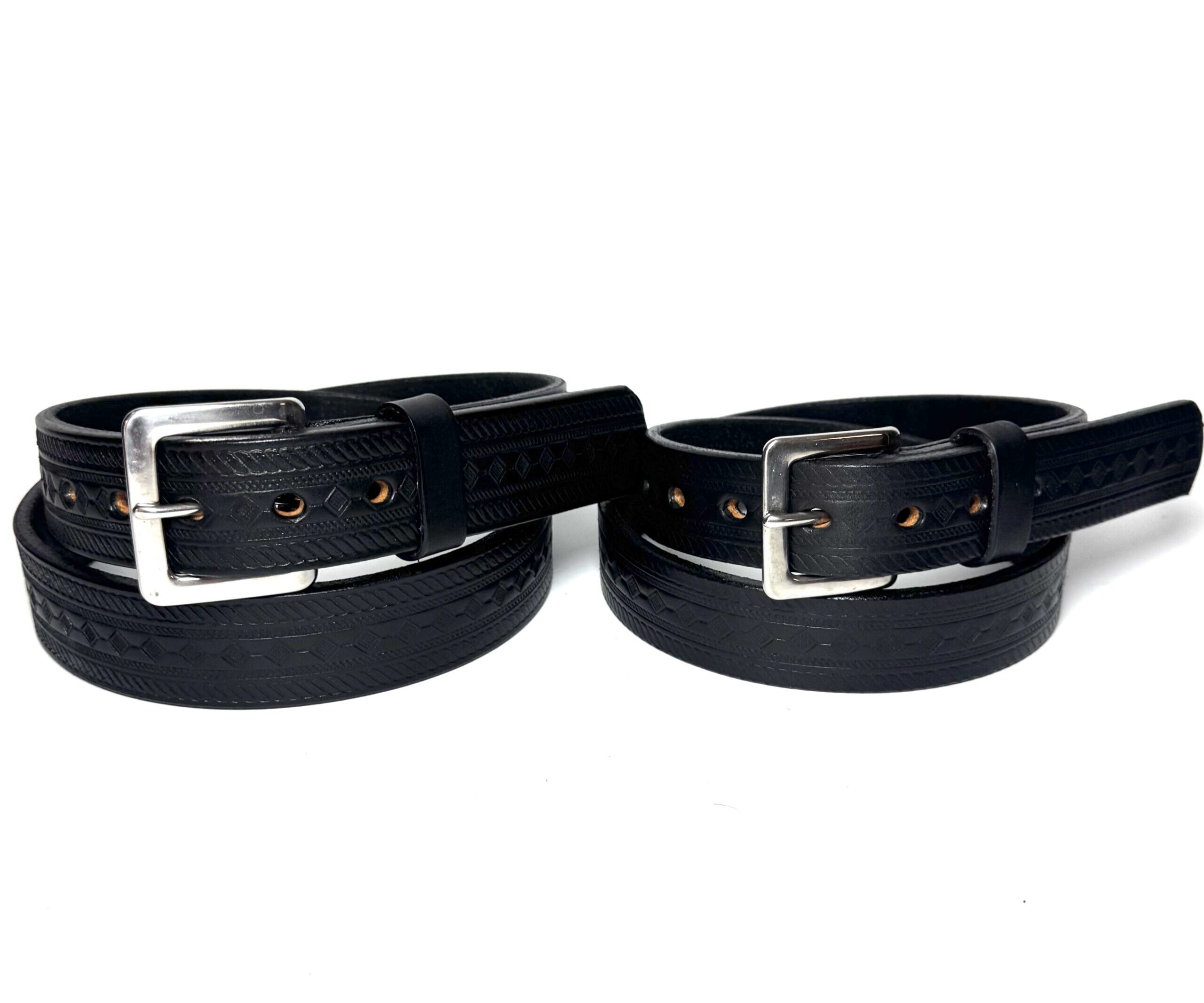 Black Diamond Leather Belt