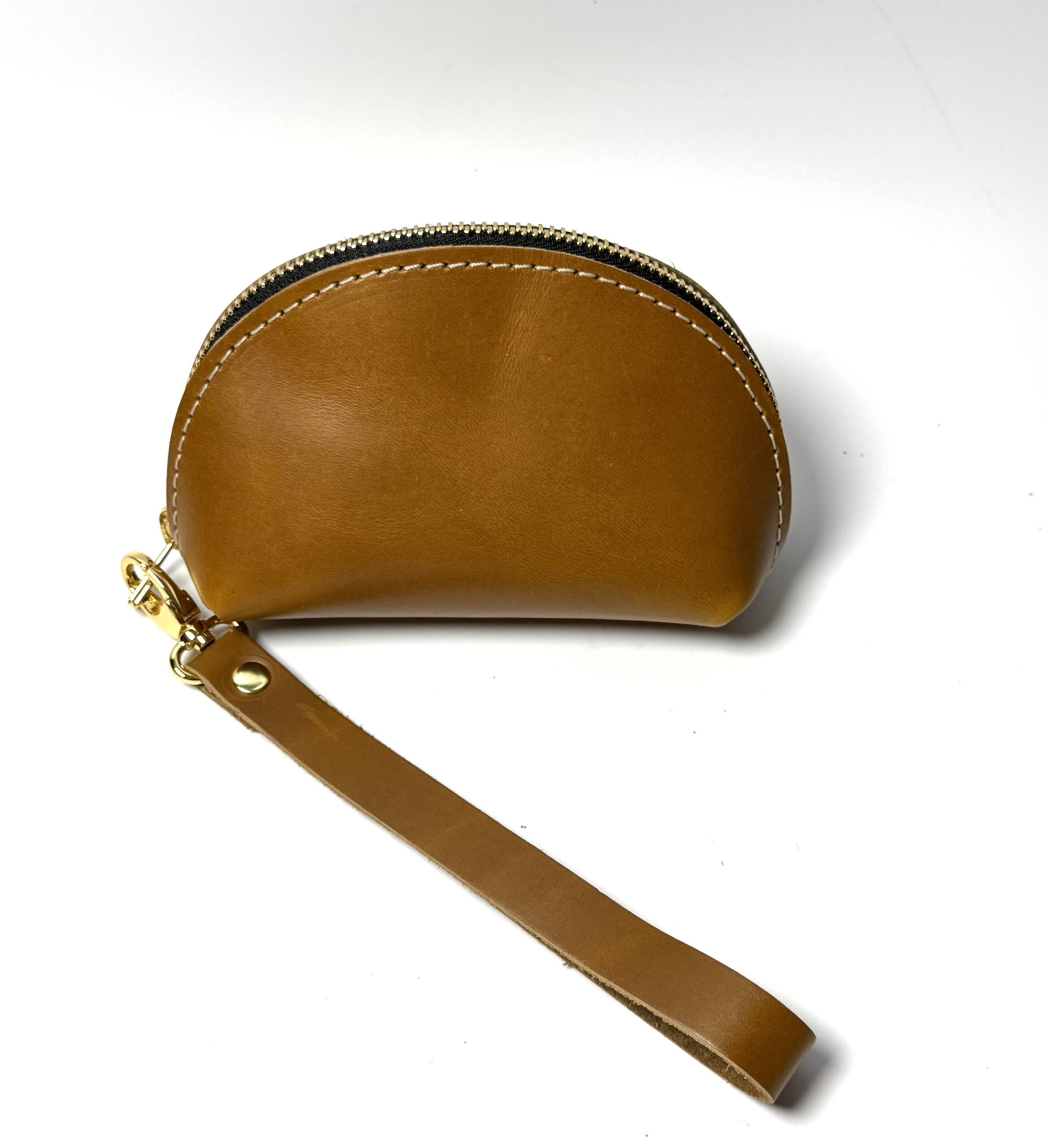 Mustard Taco Design Leather Purse
