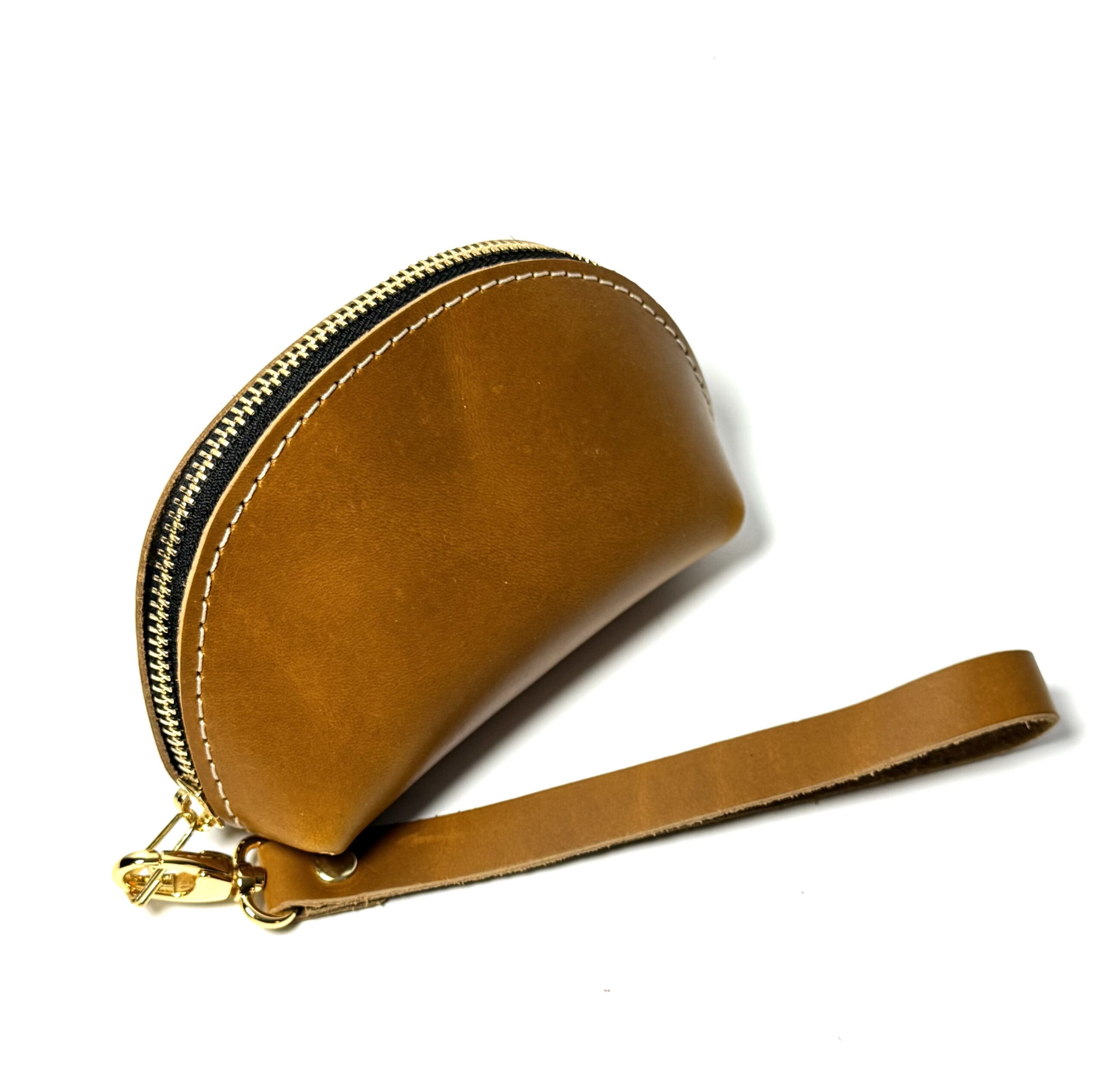 Mustard Taco Design Leather Purse