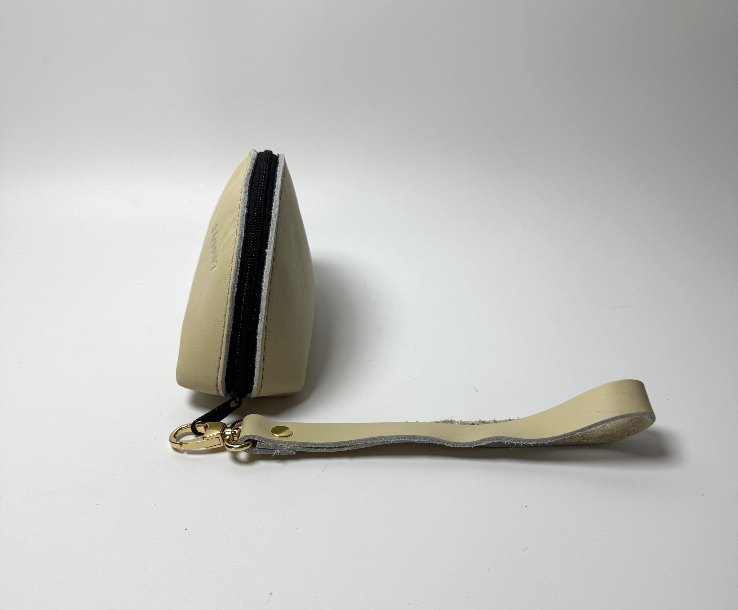 Cream Taco Design Leather Purse