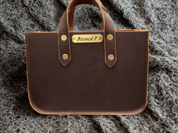 Small Brown Leather Tote