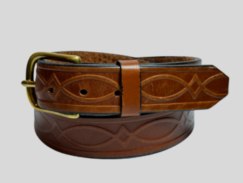 Light Brown Kent Premium Heavy Leather Belt