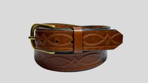 Light Brown Kent Premium Heavy Leather Belt