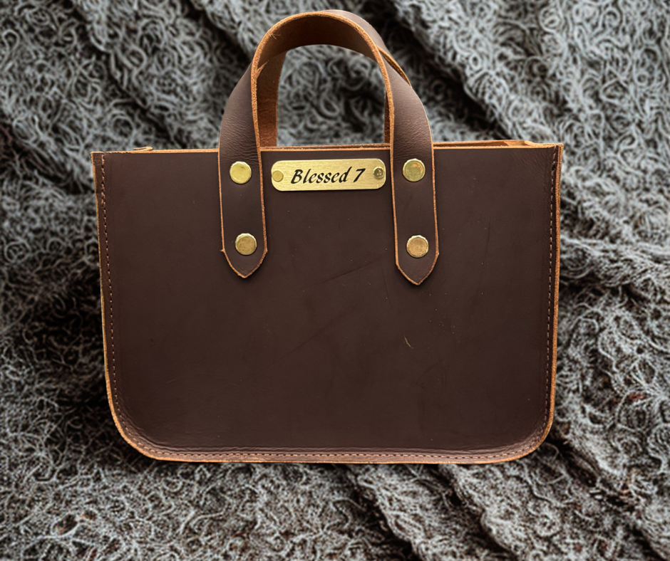 Small Brown Leather Tote