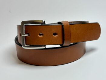 Premium Heavy Light Brown Leather Belt