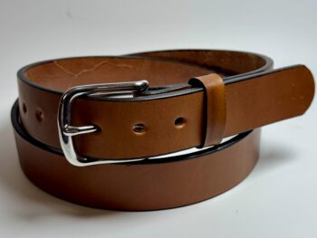 Premium Heavy Light Brown Leather Belt