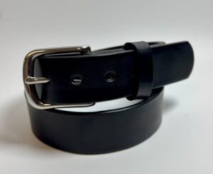 Premium Heavy Black Leather Belt