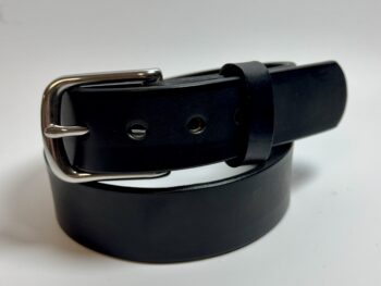 Premium Heavy Black Leather Belt