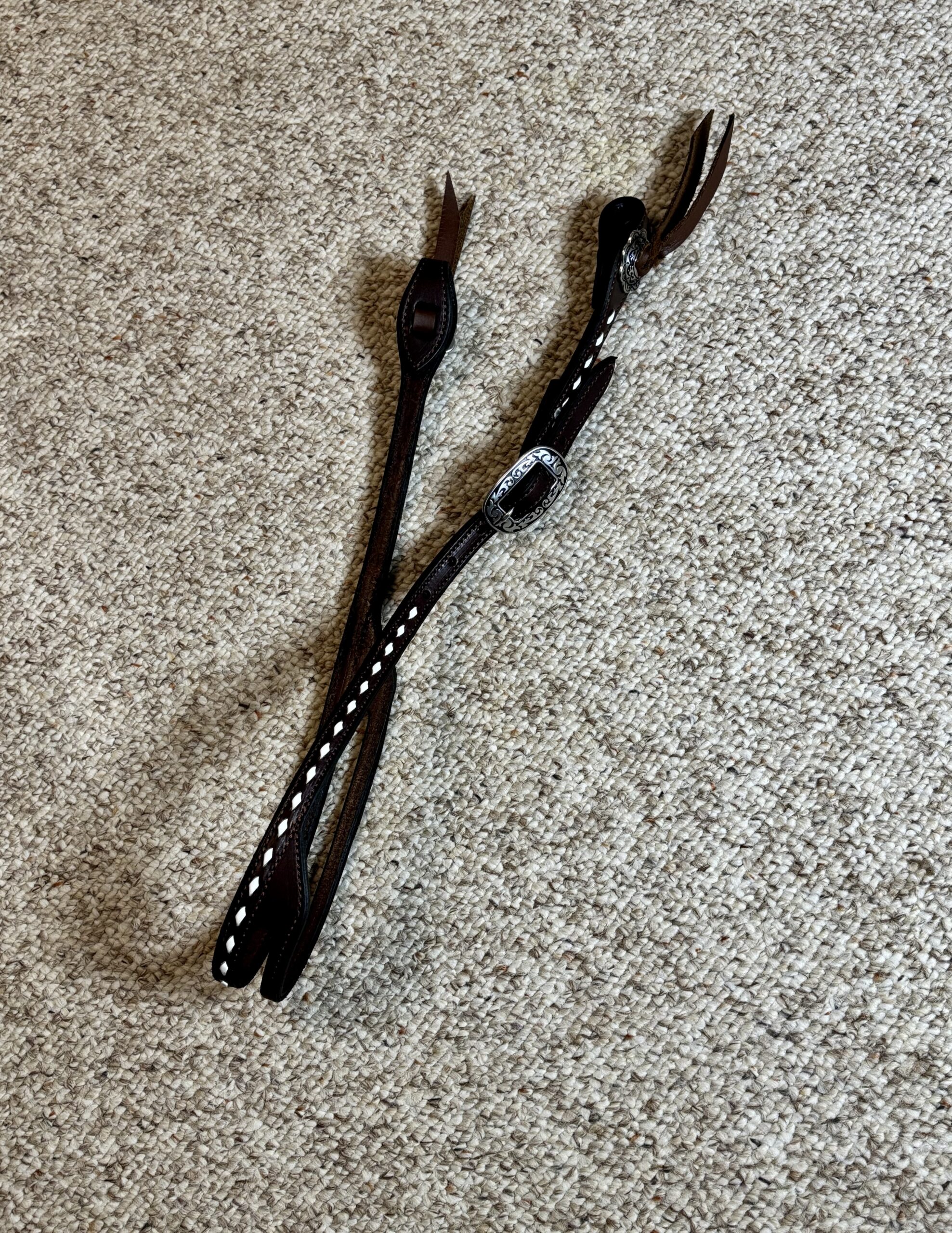 Ostrich Leather Breast Collar & Headstall - Image 2