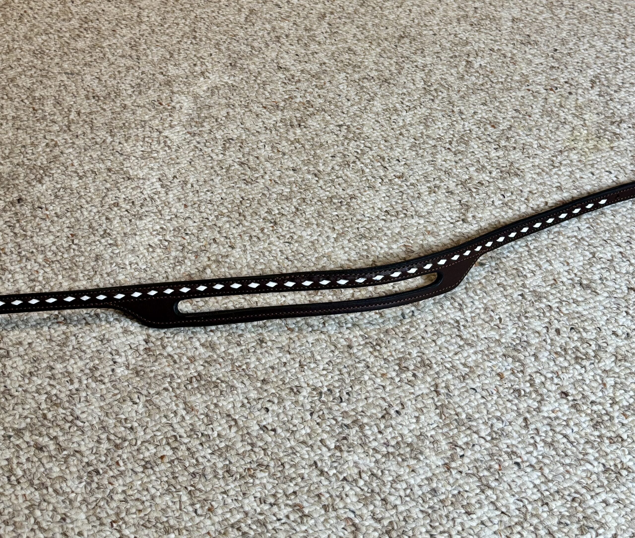 Ostrich Leather Breast Collar & Headstall - Image 3