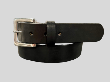Premium Heavy Black Leather Belt