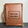Brown Leather Portfolio | Zippered