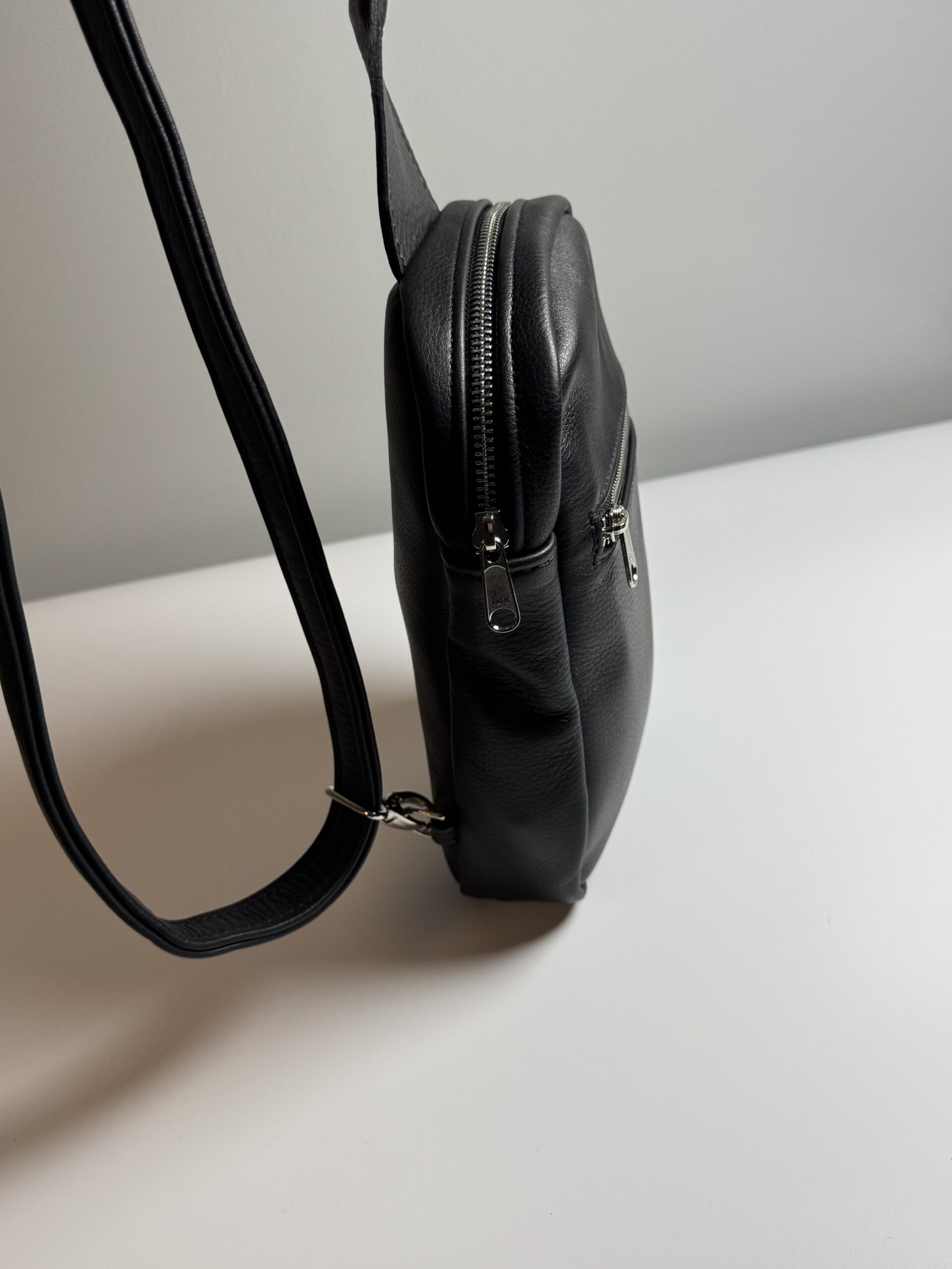 Black Leather Crossbody - Image 5
