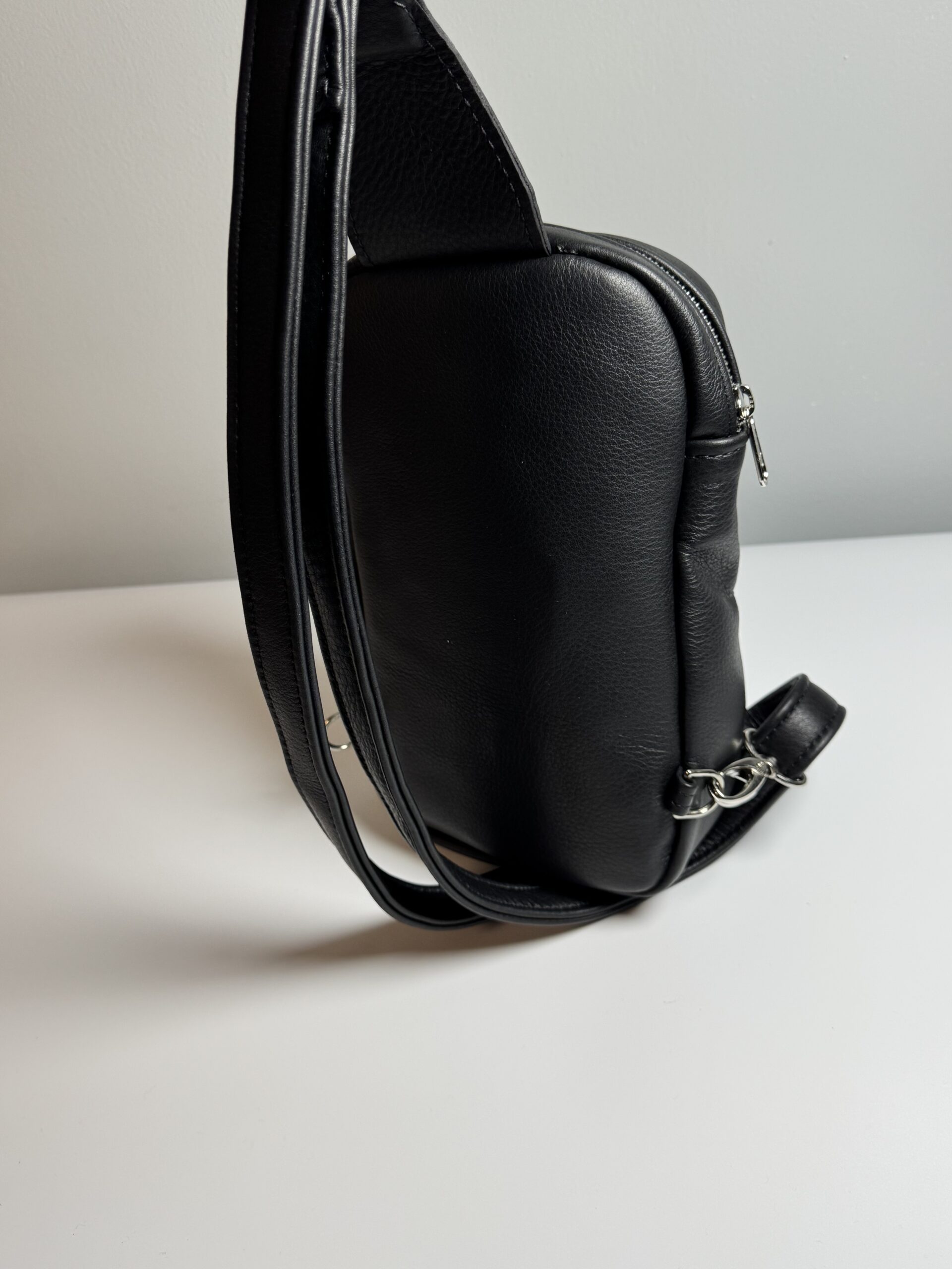 Black Leather Crossbody - Image 4