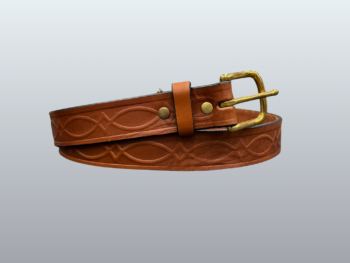 Light Brown Kent Premium Heavy Leather Belt