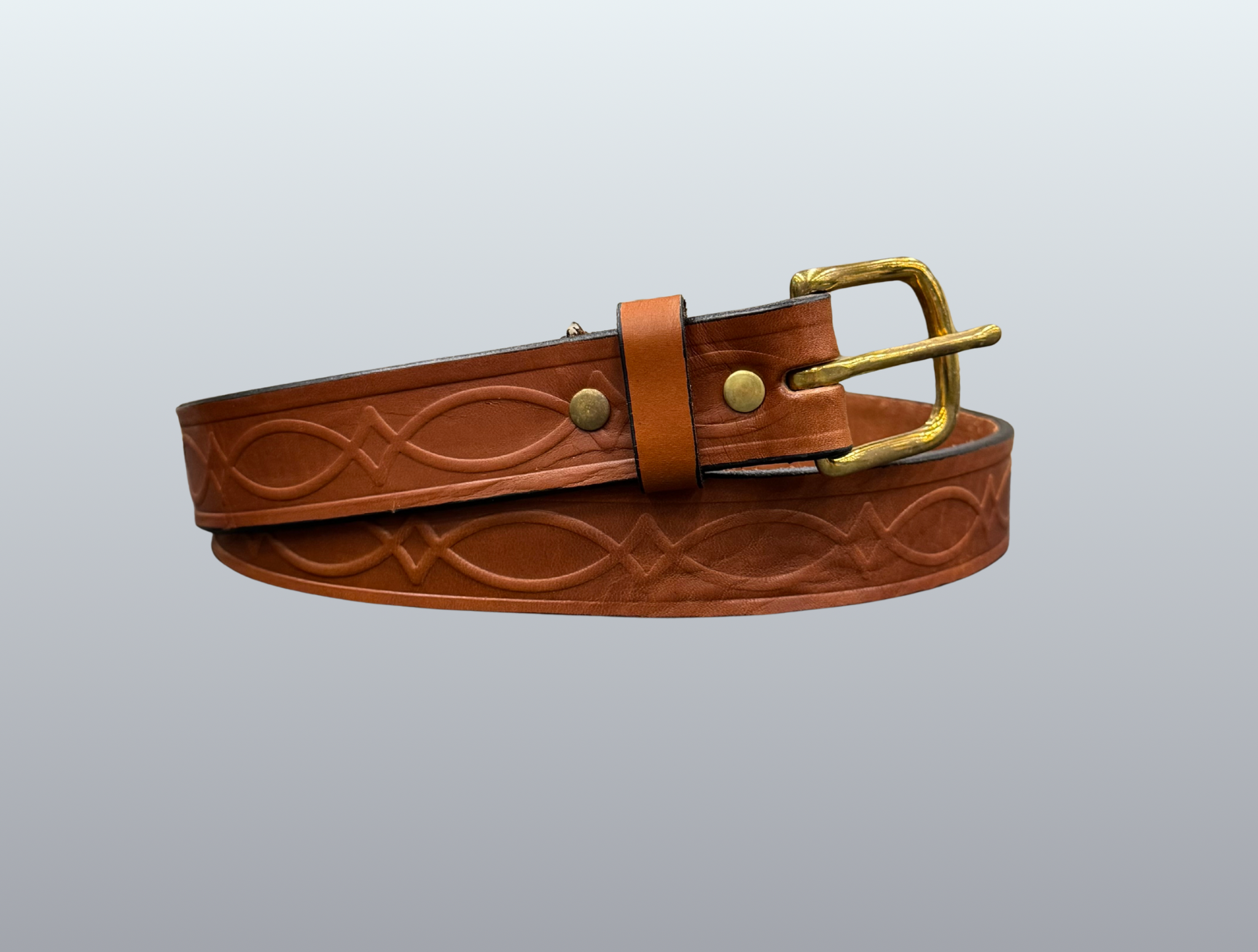 Light Brown Kent Premium Heavy Leather Belt
