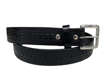 Black Diamond Leather Belt