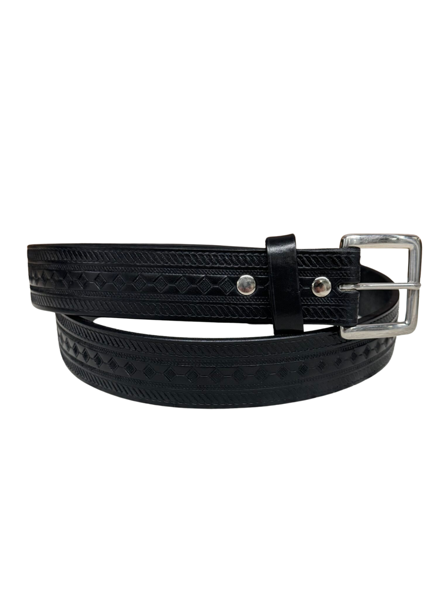 Black Diamond Leather Belt