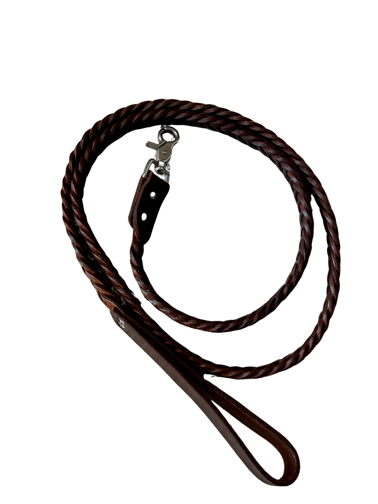 Braided Leather Dog Leash