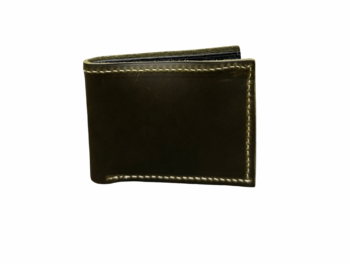 Green Leather Bifold Wallet
