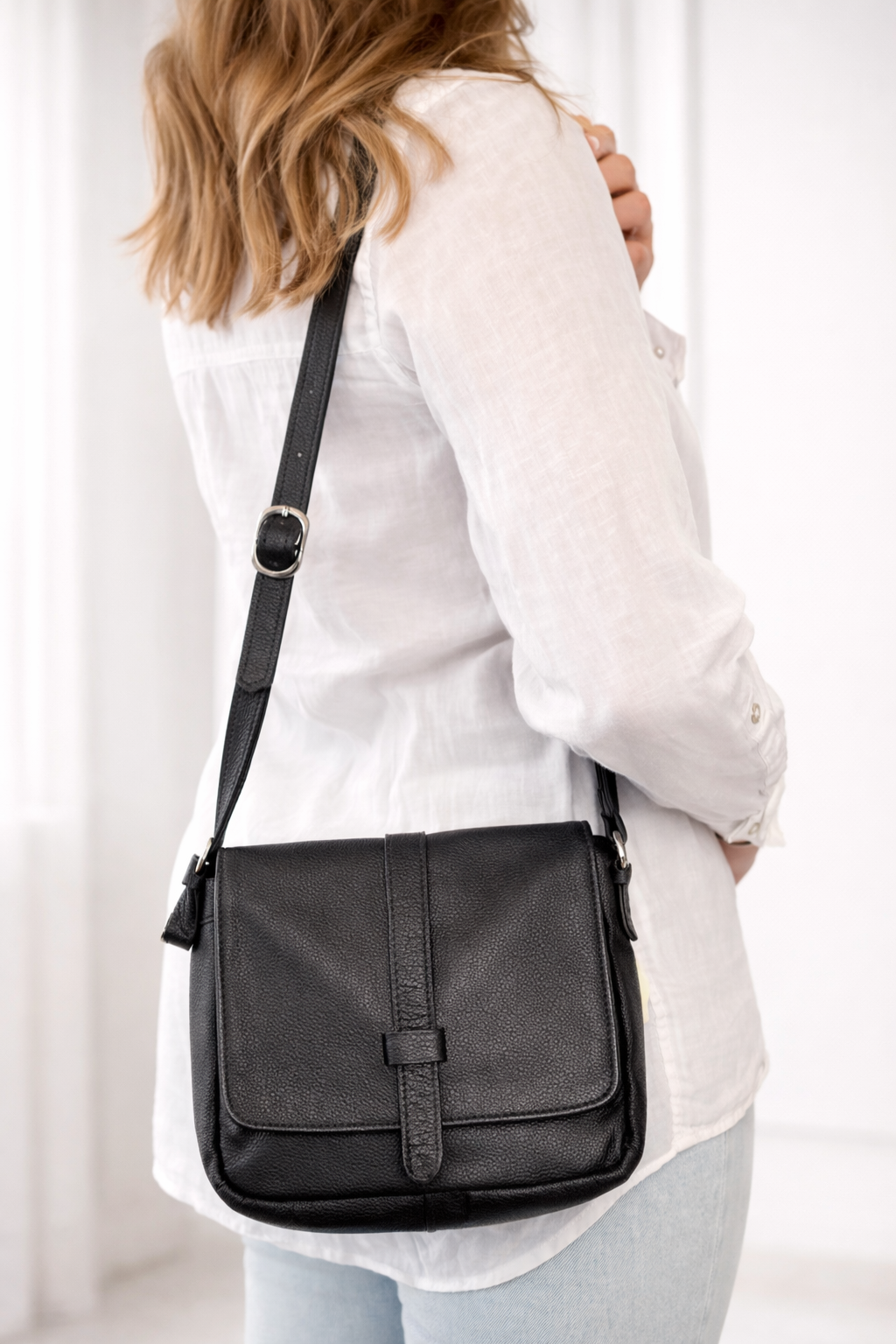 Black Leather Purse