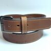 Light Brown Leather Dress Belt