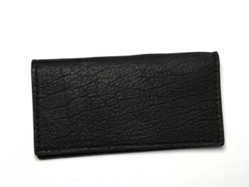 Black Leather Checkbook Cover