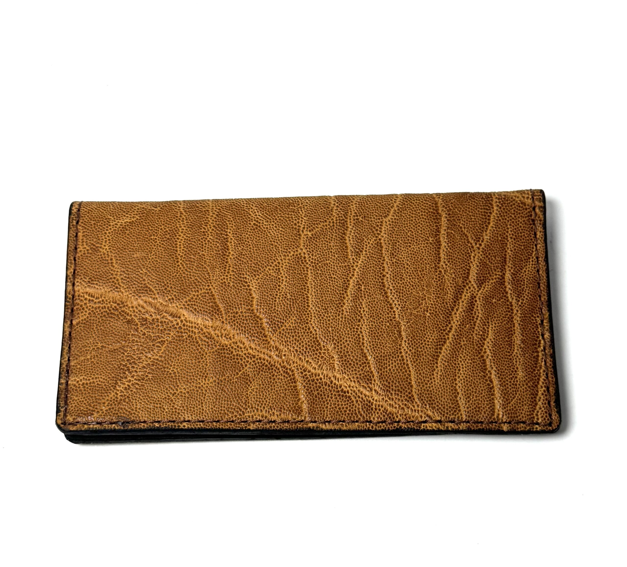 Elephant Havana Leather Checkbook Cover