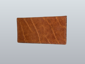 Elephant Havana Leather Checkbook Cover