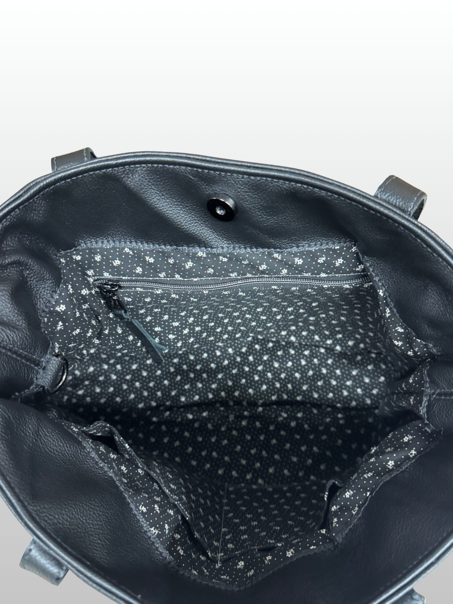 Ellianna Ultra Soft Black Leather Shoulder Bag - Image 5