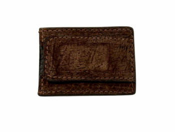 Brown Hippo Money Clip Wallet