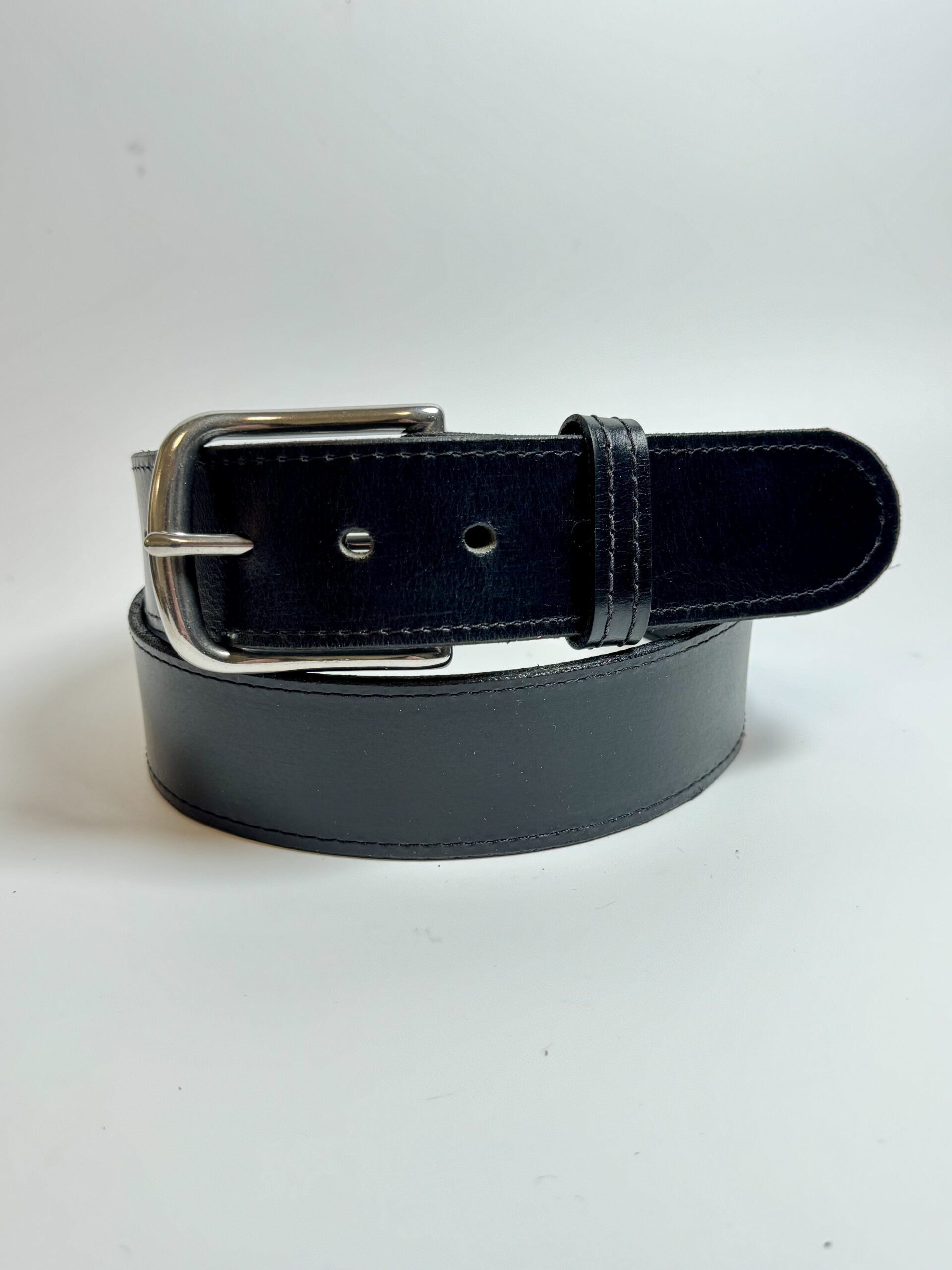 1.75” Wide Referee/Umpire Black Leather Belt