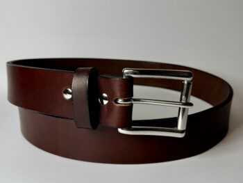 Premium Heavy Brown Leather Gun Belt