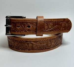 Old World Harness Leather Belt - Lifetime Warranty