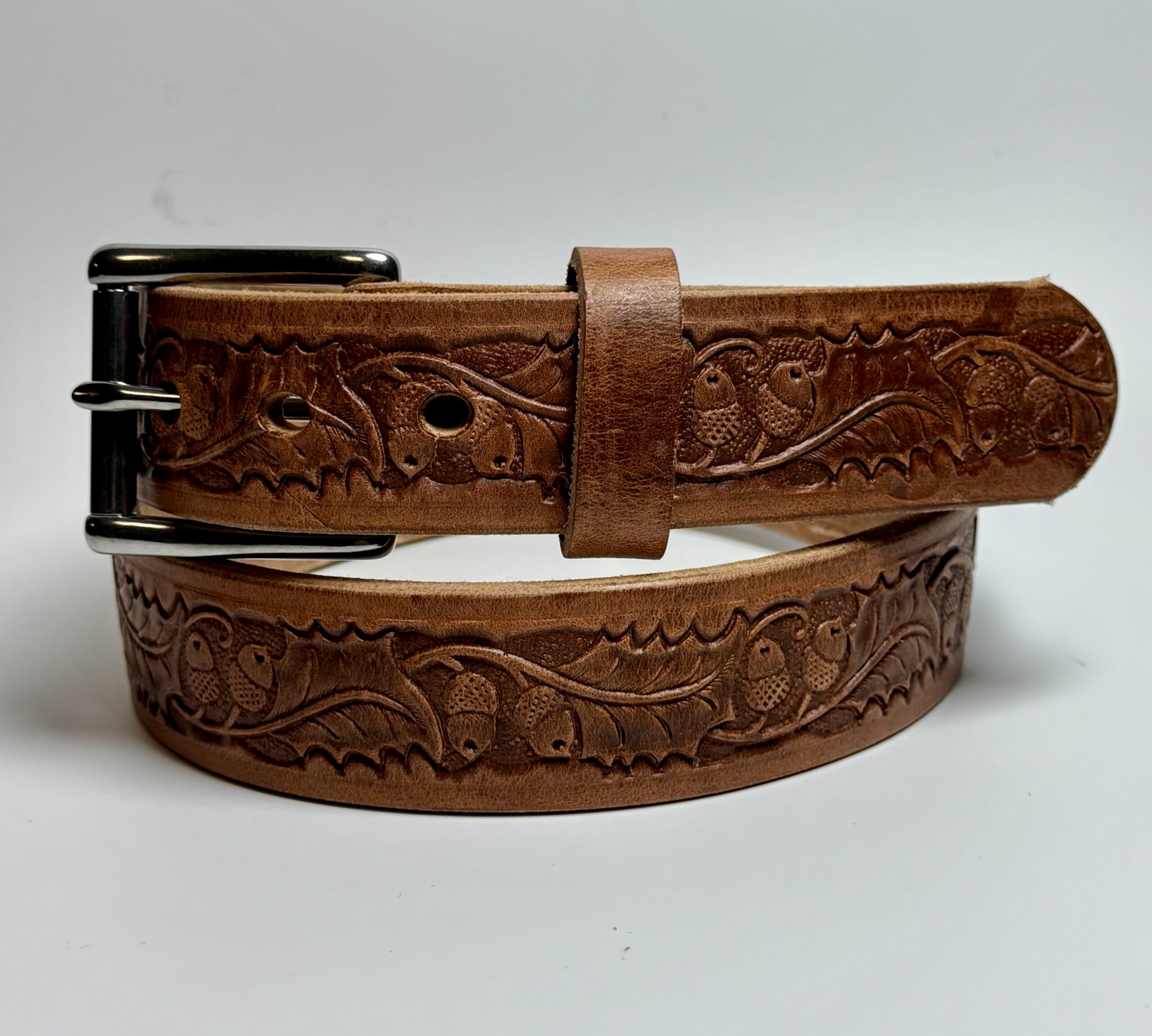 Old World Harness Leather Belt - Lifetime Warranty