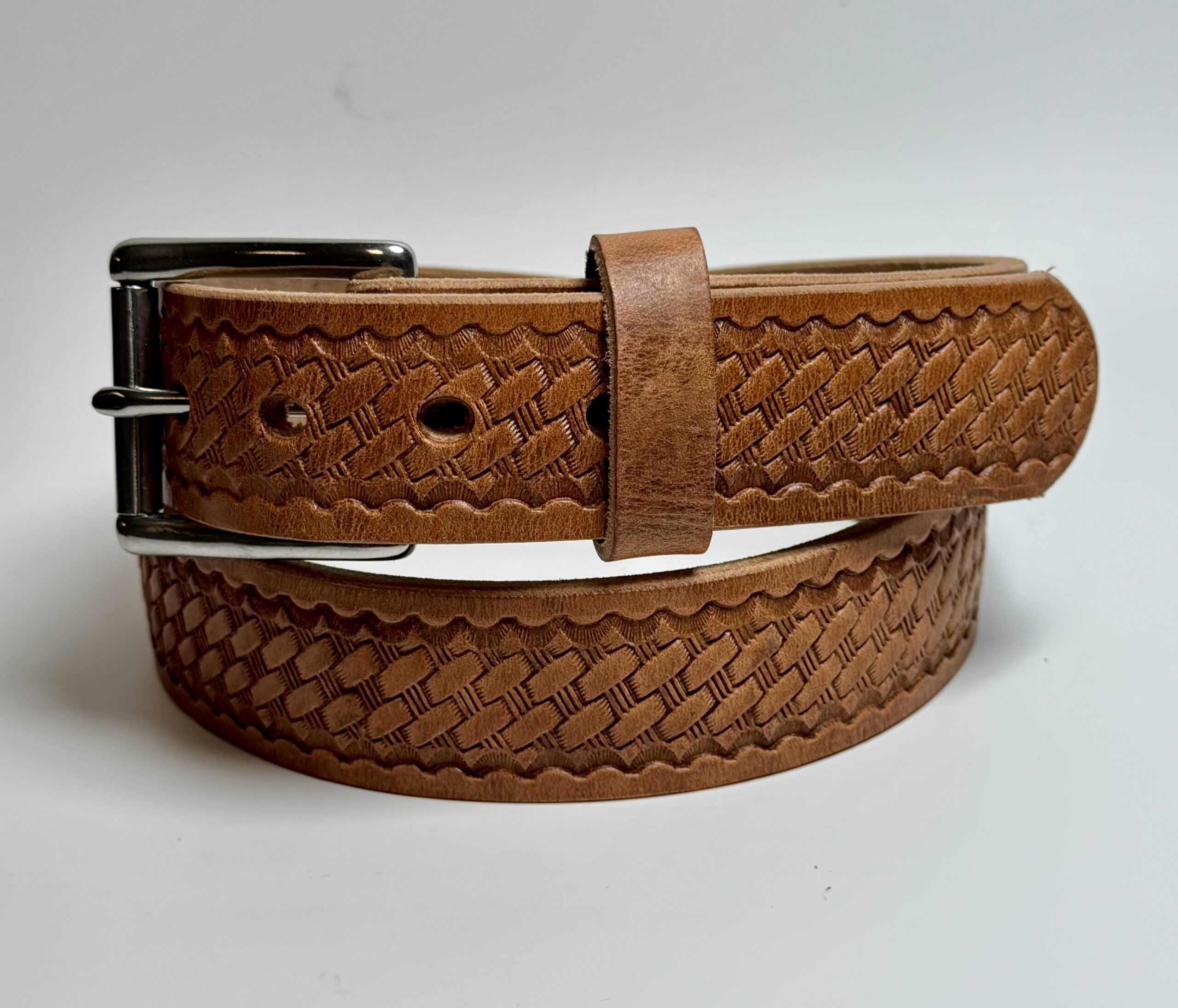 Old World Harness Leather Belt - Lifetime Warranty
