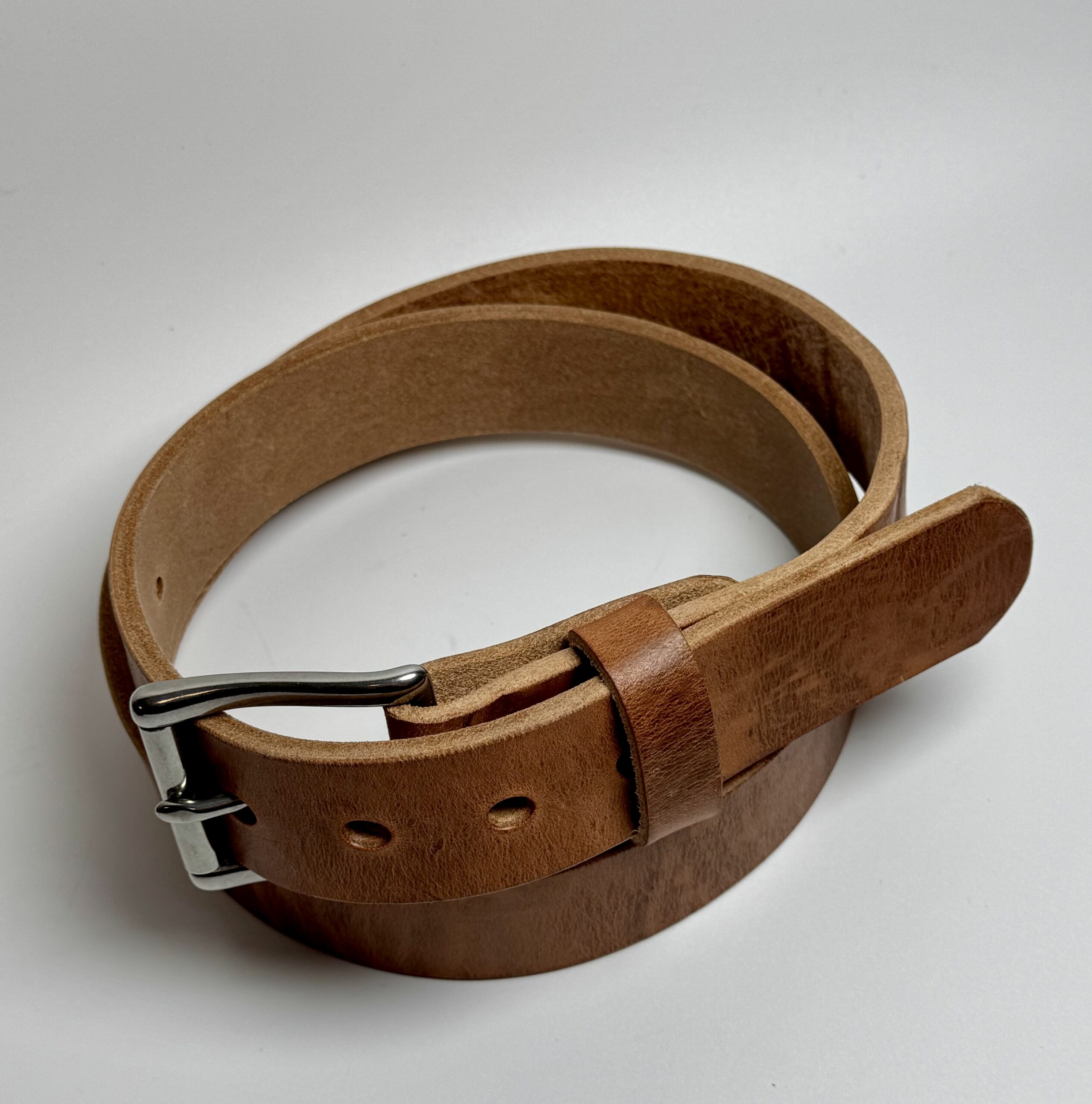 Old World Harness Leather Belt - Lifetime Warranty