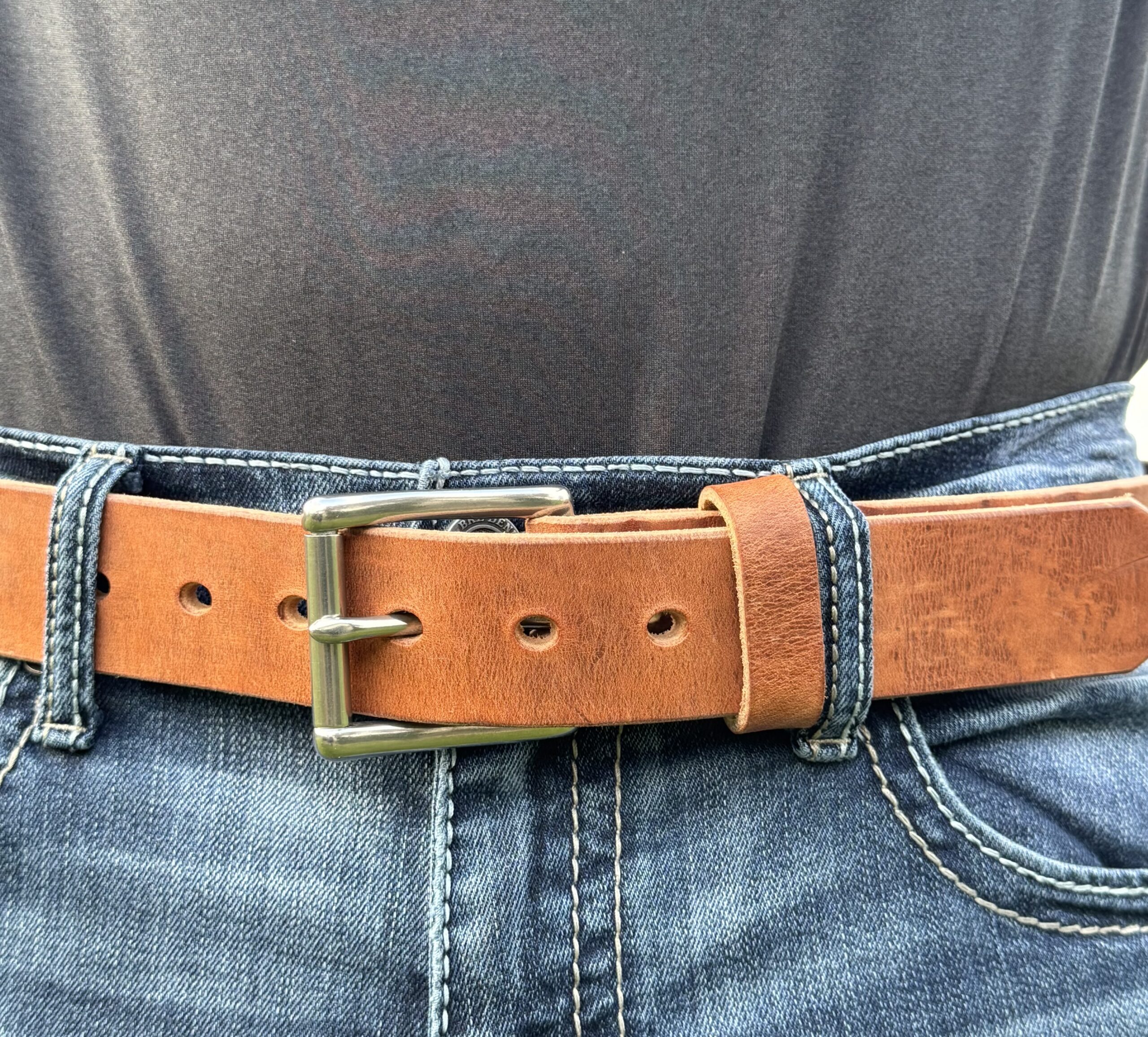 Old World Harness Leather Belt – Amish Made Heavy Duty Belt (Lifetime Warranty) - Image 8