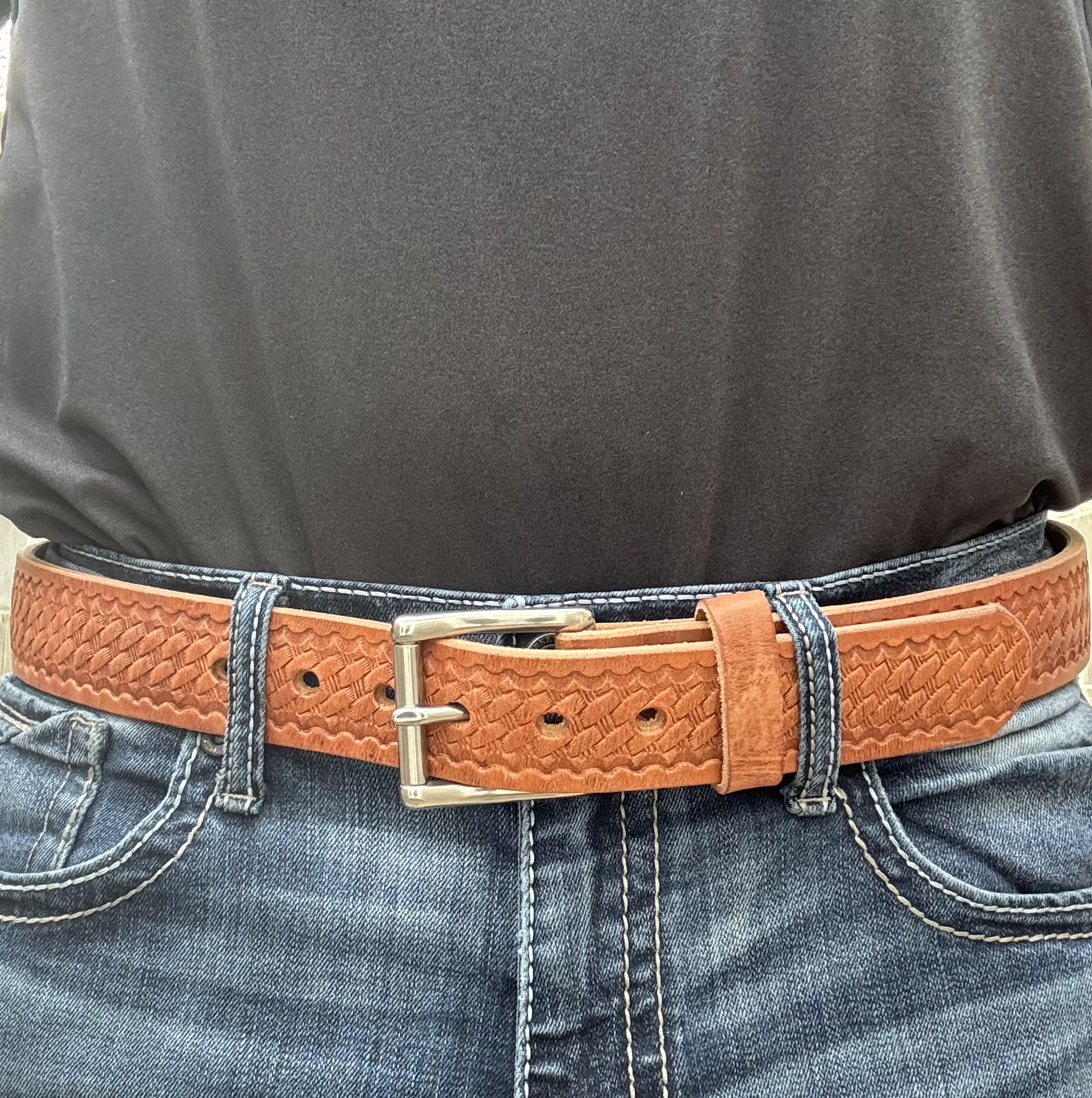 Old World Harness Leather Belt – Amish Made Heavy Duty Belt (Lifetime Warranty) - Image 10