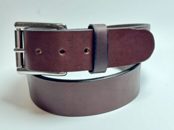 Premium Heavy Brown Leather Gun Belt