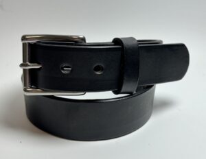Premium Heavy Black Leather Gun Belt