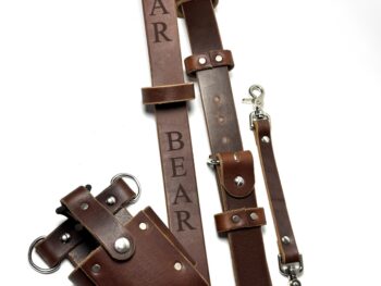 Custom Leather Radio Holster