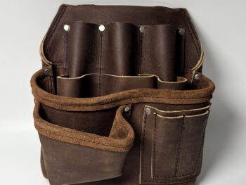 Leather Tool Pouch With Belt Clips