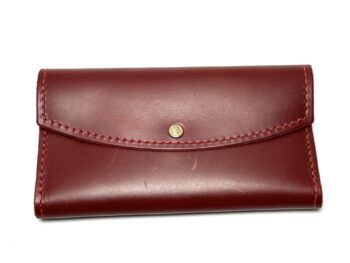 Red Leather Clutch