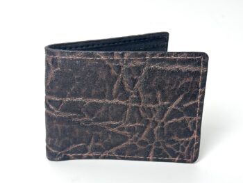 Elephant Nicotine Leather Bifold Wallet