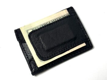Bison Leather Money Clip Wallet