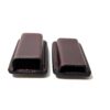 Brown cowhide leather single and double stack magazine carriers